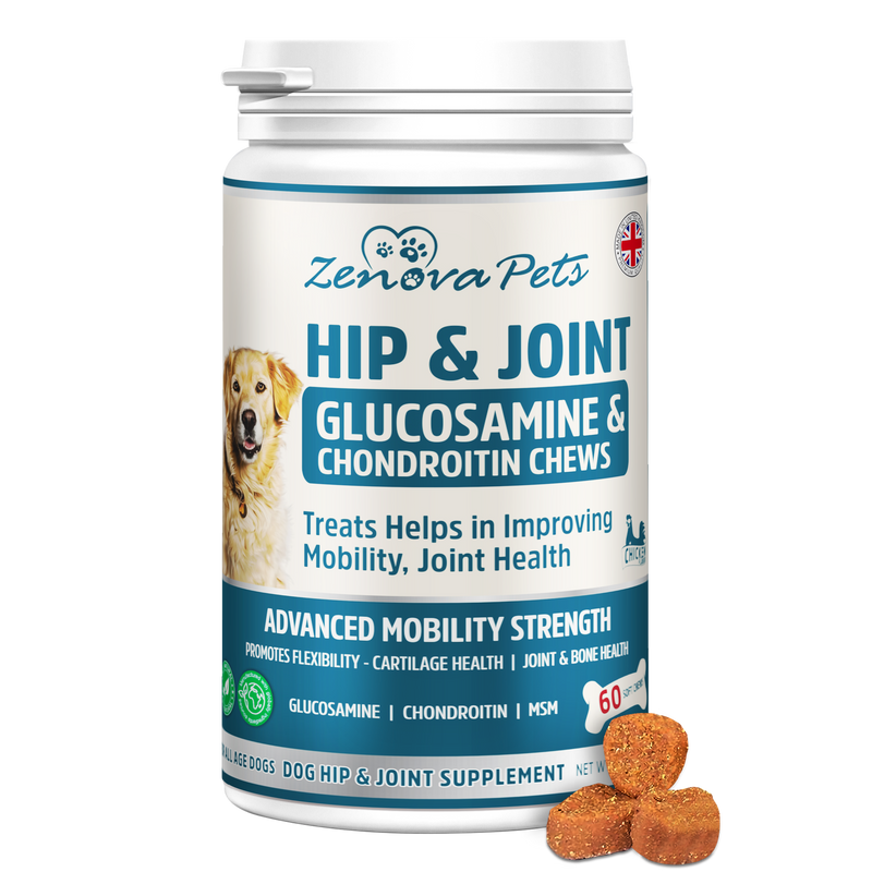 Hip & Joint Supplement for Dogs - Mobility & Joint Health Support with Glucosamine
